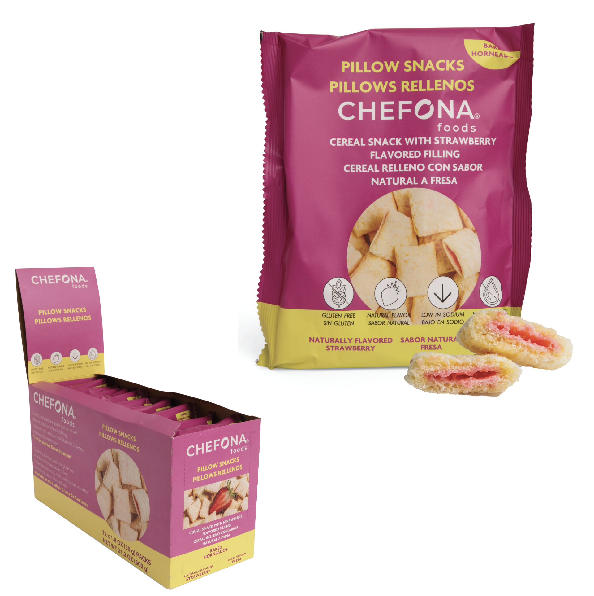 Cereales Choco Bites rellenos de crema de avellanas Sin Gluten