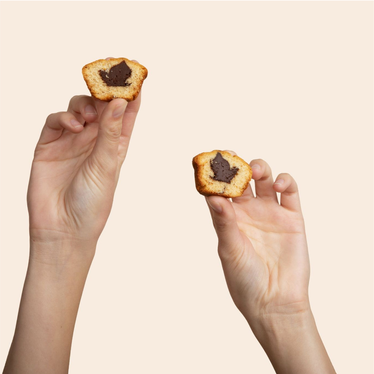 Organic Gluten Free Mini Muffins with Filling - Chocolate Hazelnut